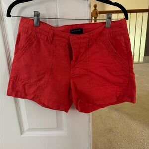 Banana Republic Red Cargo Shorts Vibrant Summer Essential